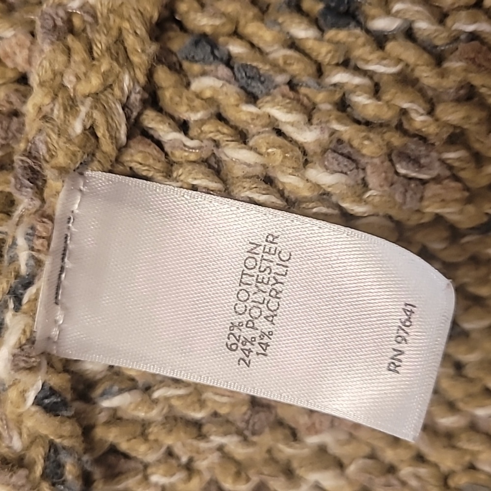 Beautiful J. Jill Green Speckled Knit Cardigan Sweater. - Picture 3 of 4